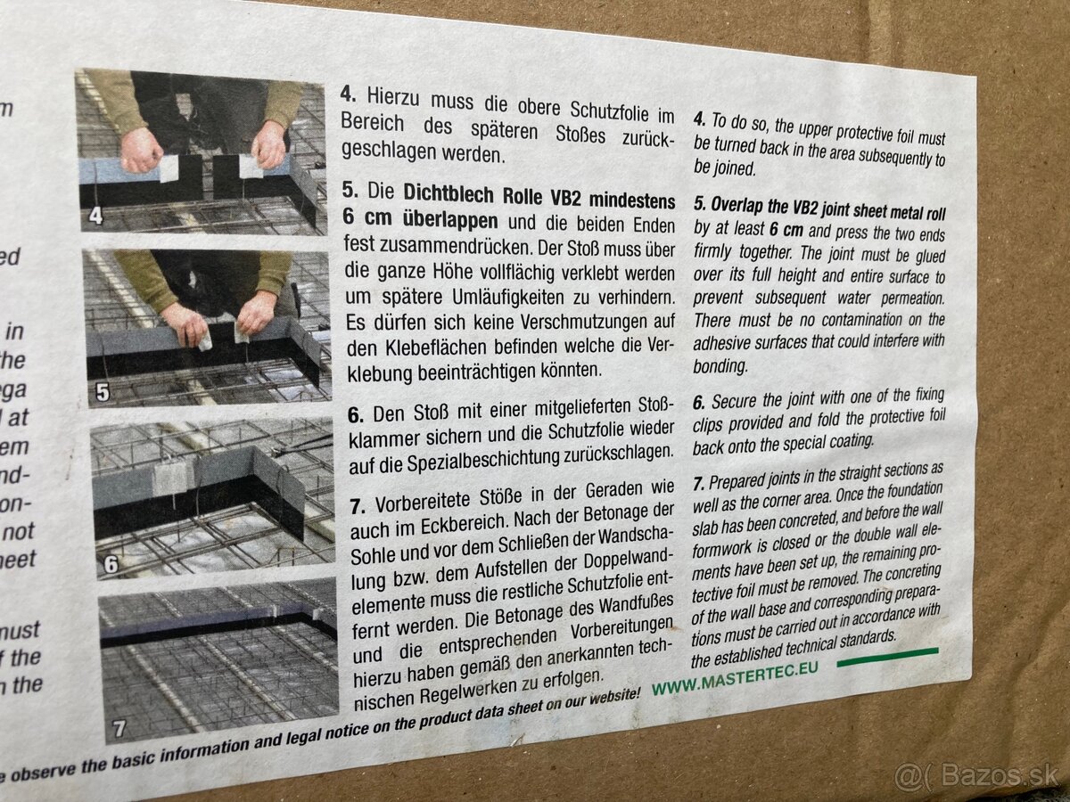 Bitumenovy tesniaci plech 160mm - 11 metrov - 4