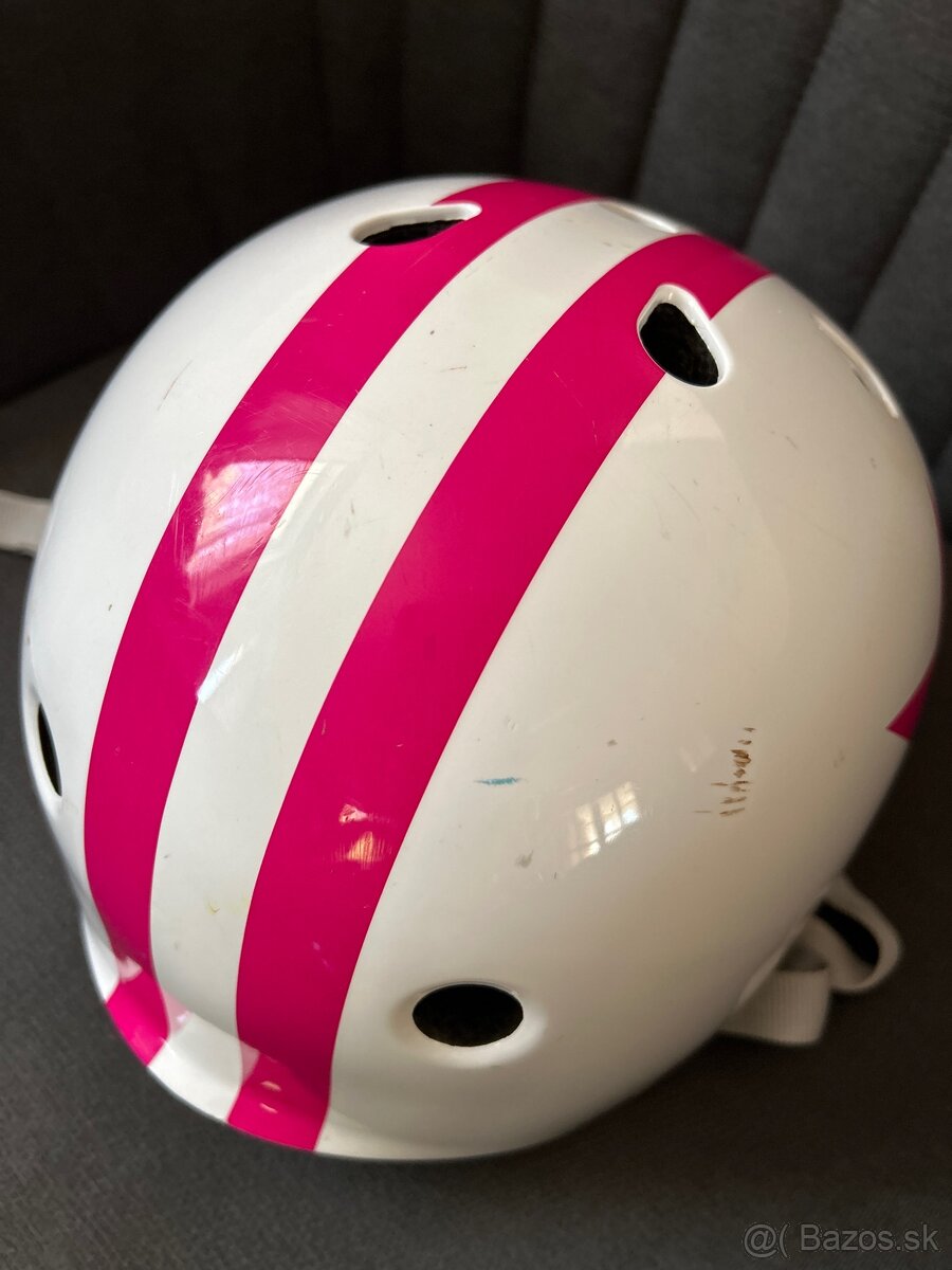 Detská prilba ružovo-biela - 4