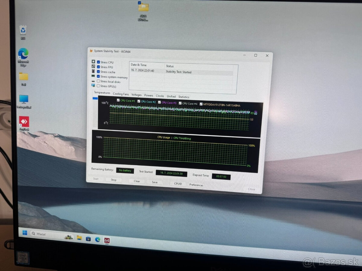 Predám funkčnú matičnú dosku do AIO Dell 7460 - 4