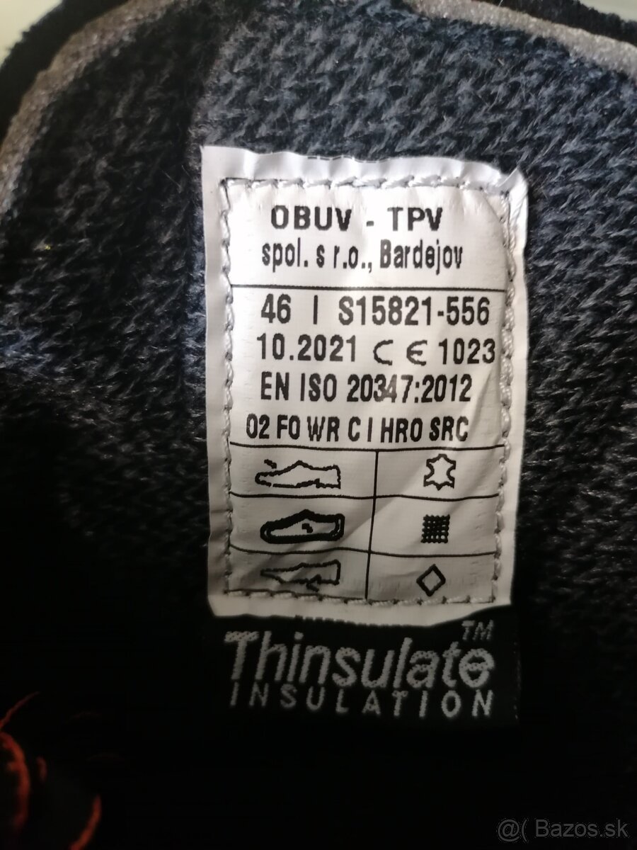 Pracovná obuv zimná veľkosť 46 - 4
