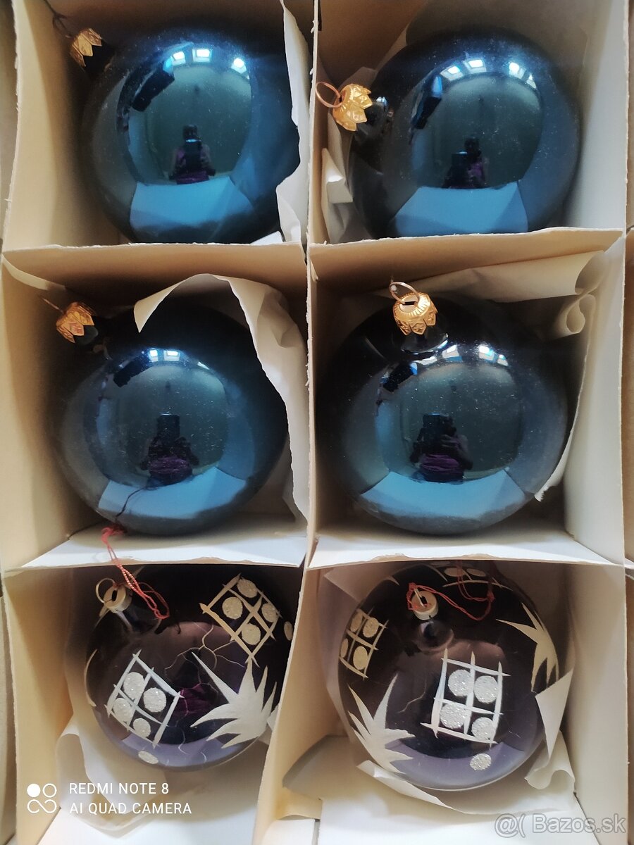 retro vianocne ozdoby , keramika, mix vyber si - 4