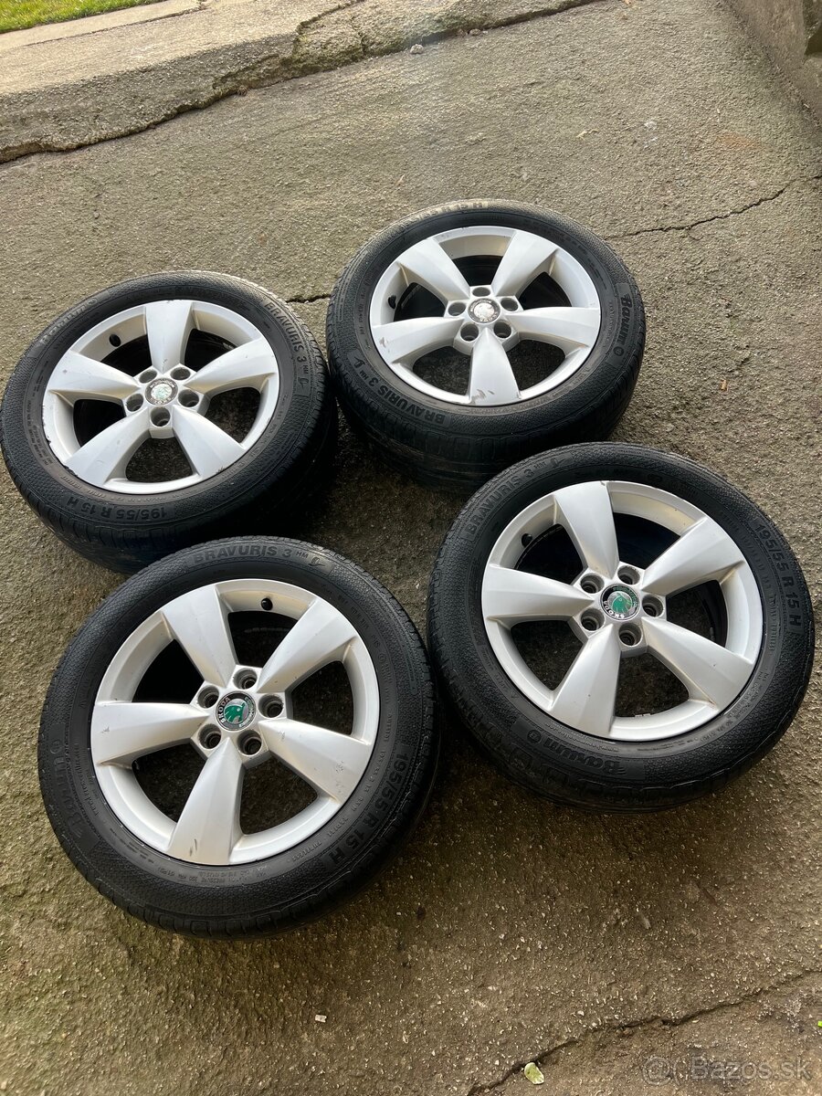 Disky škoda fabia 5x100 r15 - 4