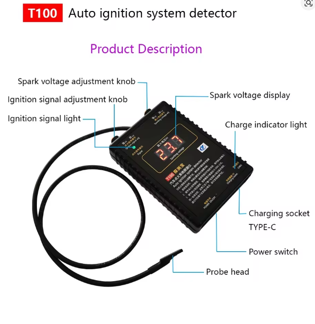 Detektor systému automatického zapaľovania T100 pre 12V/24V - 4