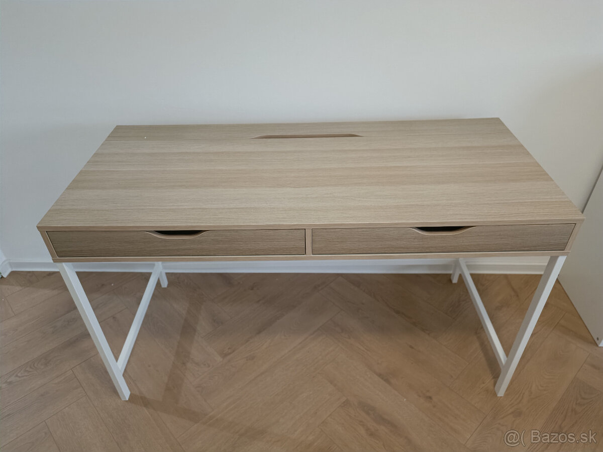 Stolík IKEA ALEX biela morená/dubový efekt 132x58 cm - 4