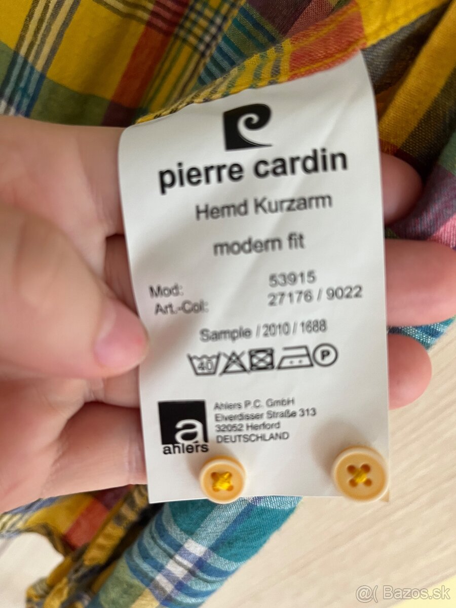 Pánska bavlnena košeľa Pierre Cardin, vel.M - 4