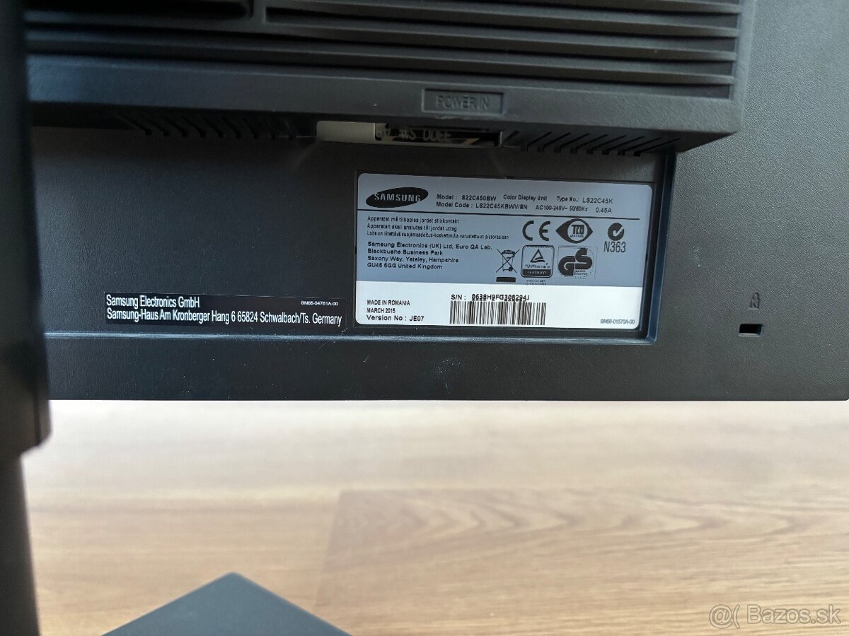 4 x monitor SAMSUNG 22 - S22C450BW - 4