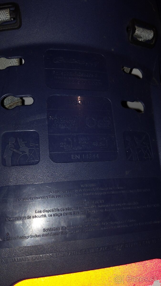 Detská sedačka na bycikel do 22kg - 4