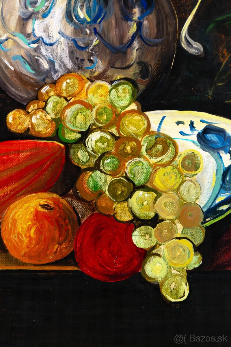 Zátišie II. , G.Siczawiňski, olej na plátne, 830 × 760 mm - 4