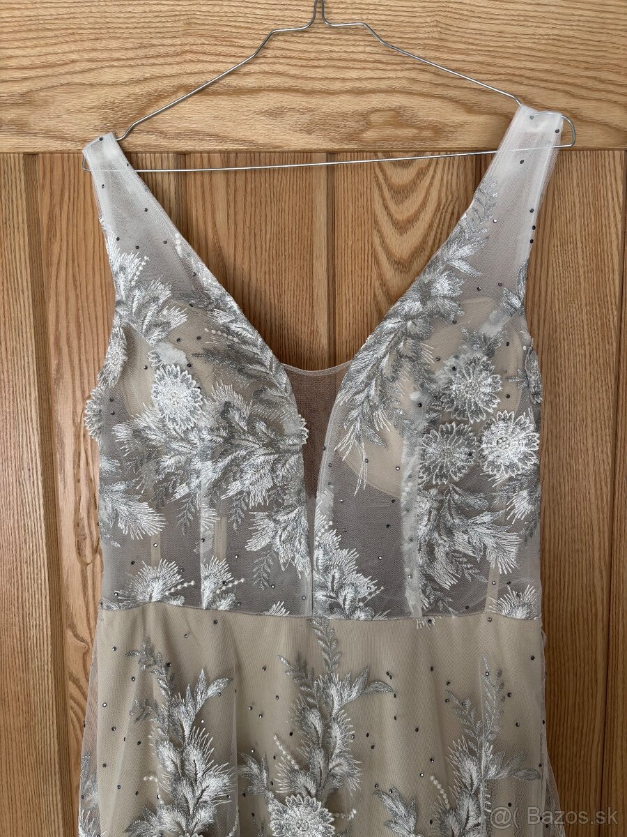 Spoločenské / svadobné šaty 42 - 4