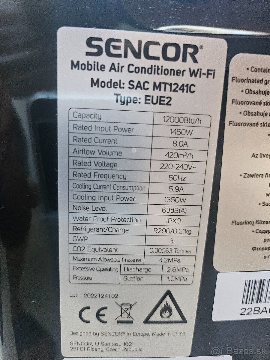 sencor SAC MT1241C mobilna klimatizácia - 4