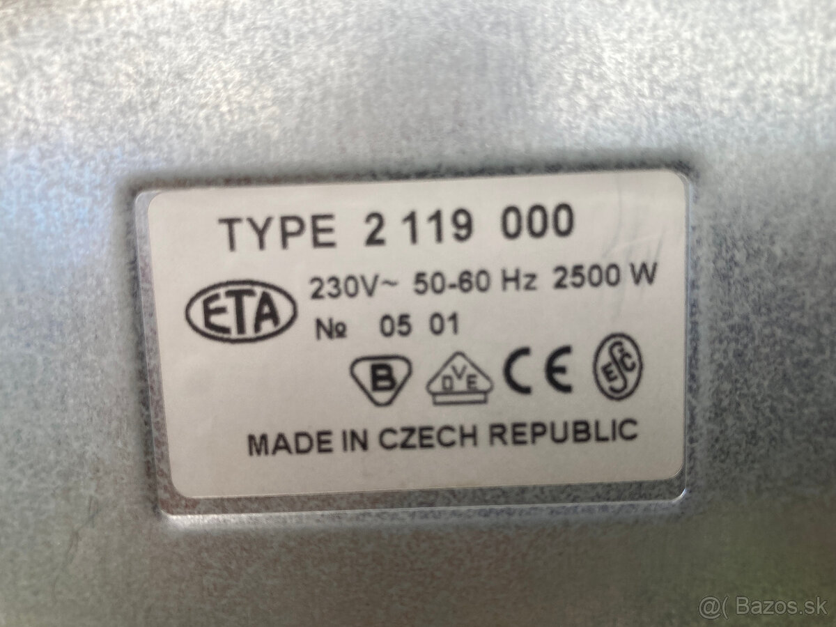 Predám elektrickú dvojplatničku ETA - 4