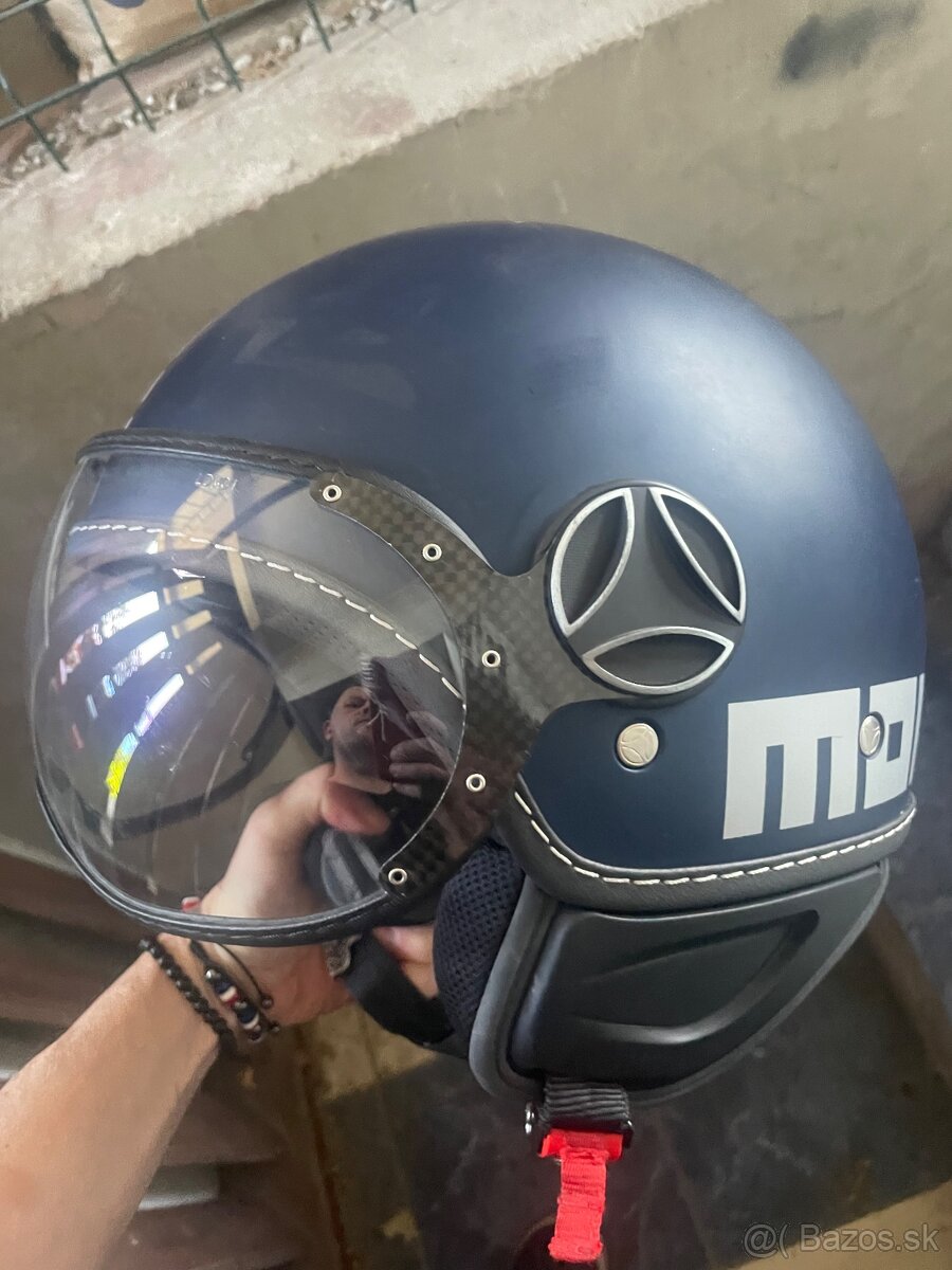 Moto prilba Momo, veľkosť : L, veľmi zachovalá - 4