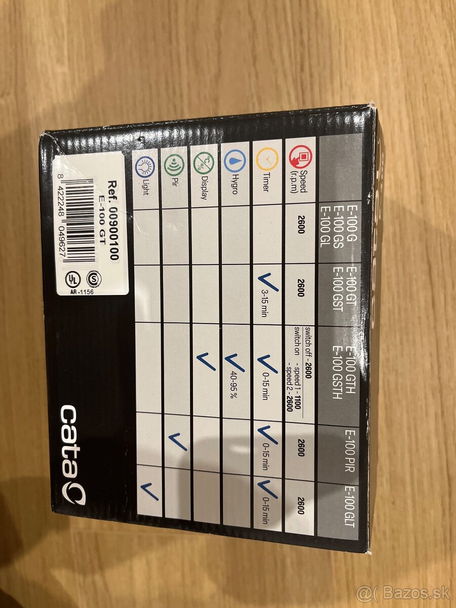 Kúpeľňový ventilátor E-100GT - 4