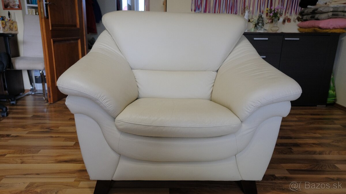 Kožená sedačka 3-2-1 - 4