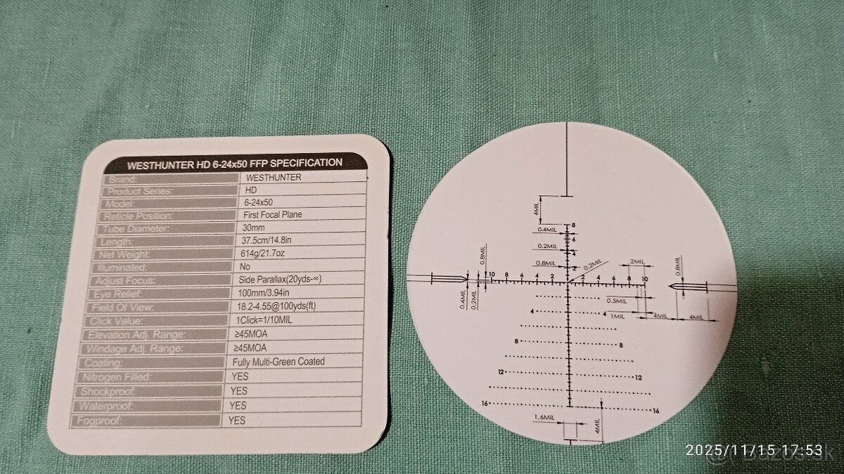 Predám PCP vzduchovku Snowpeak M60, kaliber 6.35 mm - 4
