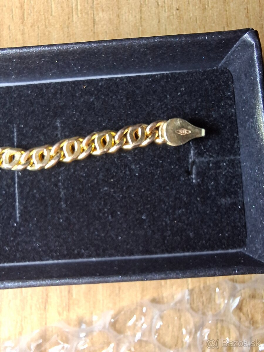 14k náramok 20 cm - 4