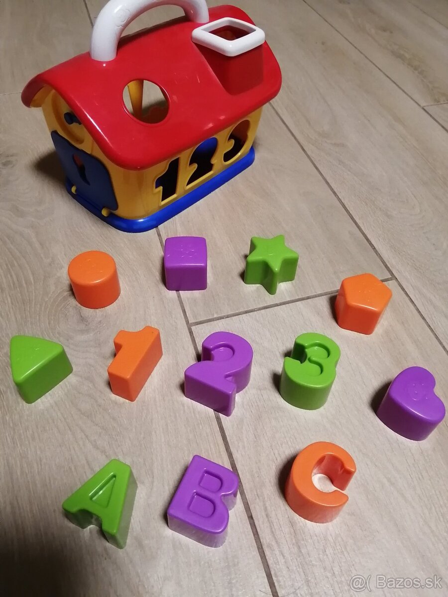 Vkladačka Tupperware a domček čísla tvary písmená - 4