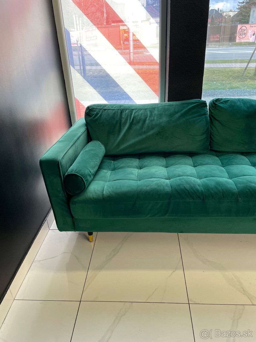Gauč smaragdovo zelená - 4