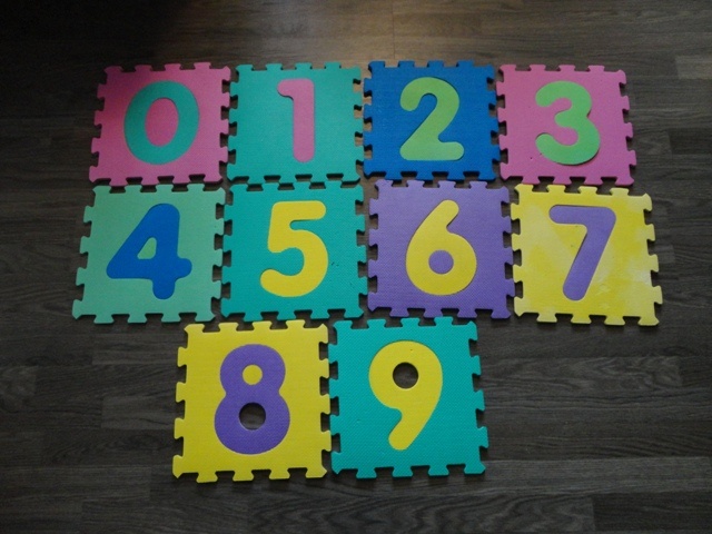 Penové puzzle - 30 ks - Čísla+ ABC + doprava - 4