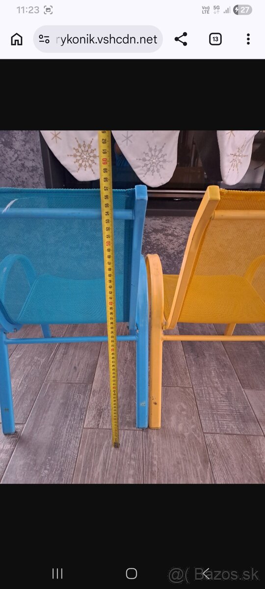 Detské záhradné stoličky, - 4