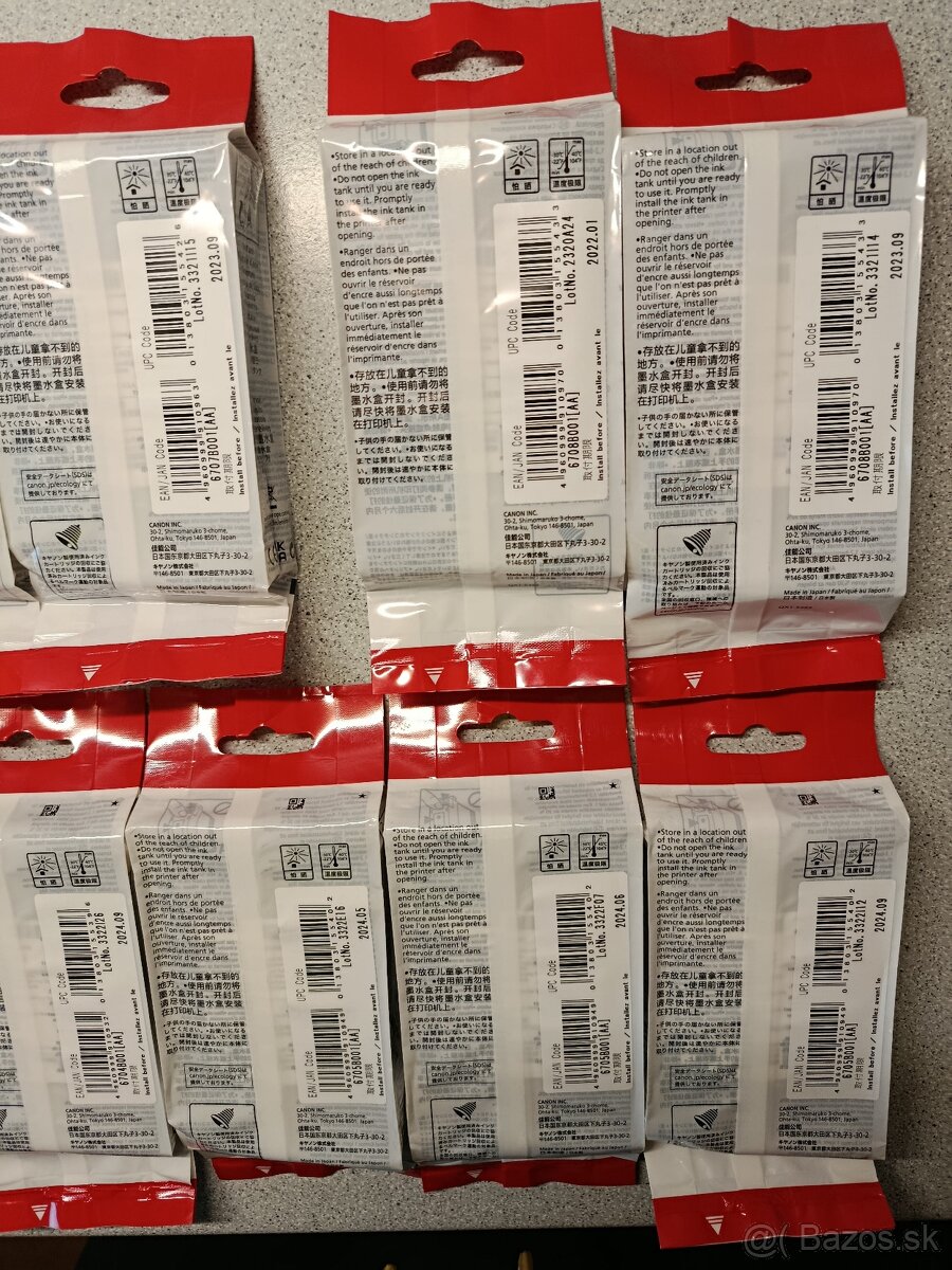 Predám orig. náplne do tlač. Canon PFI-107 BK, C, M, Y - 4