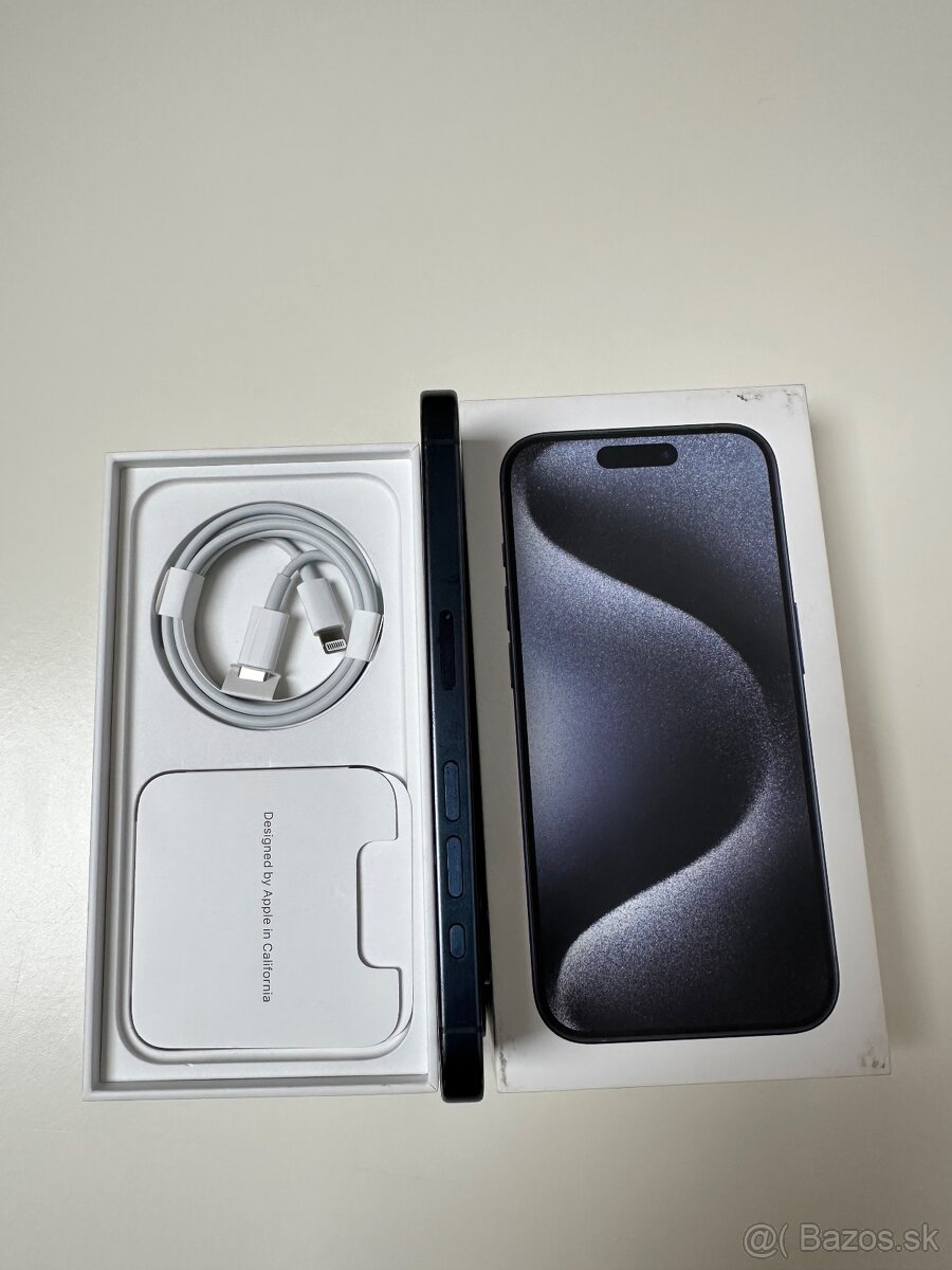 iPhone 15 pro 128 titanium blue. - 4
