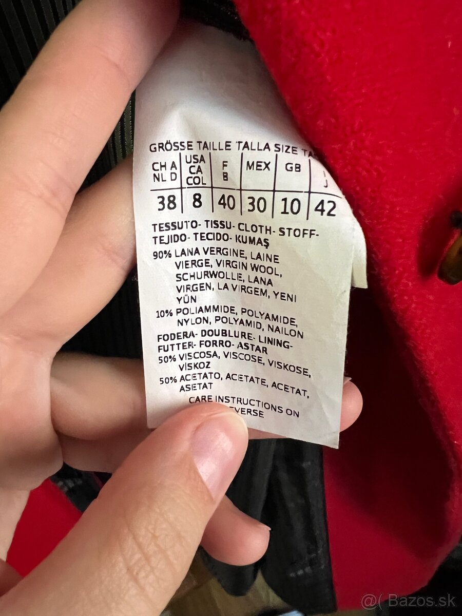 MaxMara Weekend červený vlnený kabát - 4