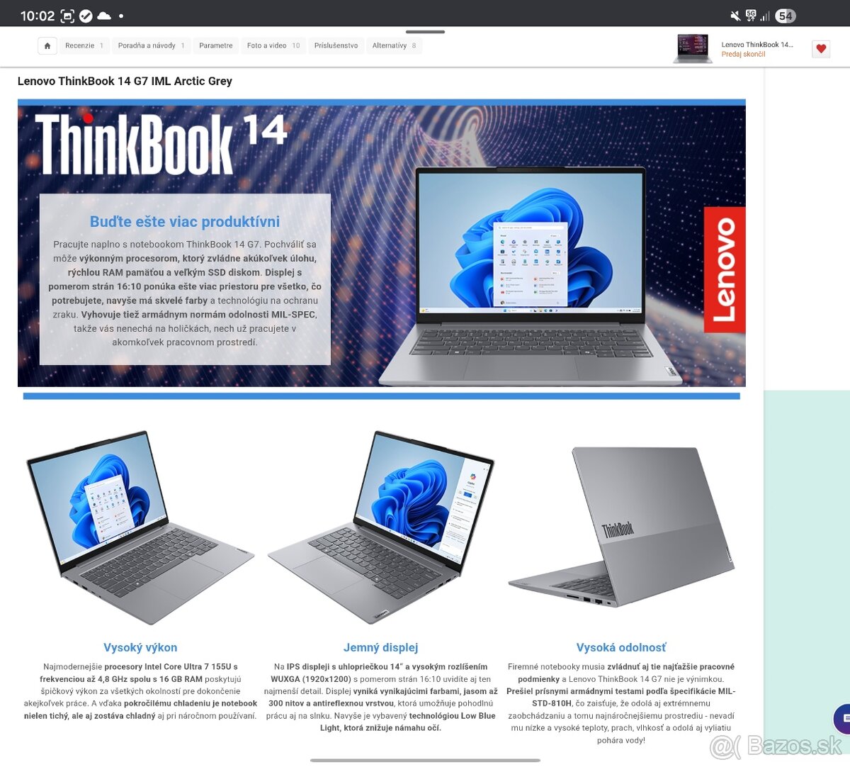 Lenovo ThinkBook 14 G7 IML – záruka do 01/2027 - 4