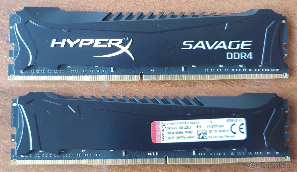 4GB, 8GB DDR3, 8GB, 16GB DDR4 - 4