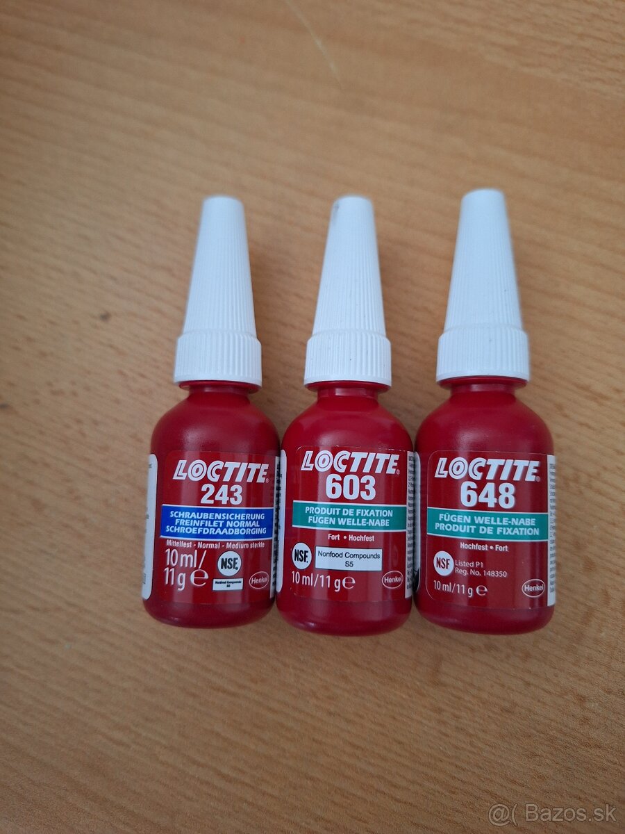 Predám lepidlá Loctite 10ml 243, 603, 648 - 4