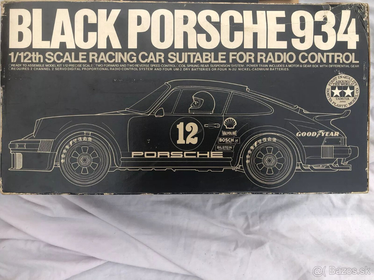 Tamiya Čierne Porsche 112 Nové v originálnom balení 1977 580 - 4