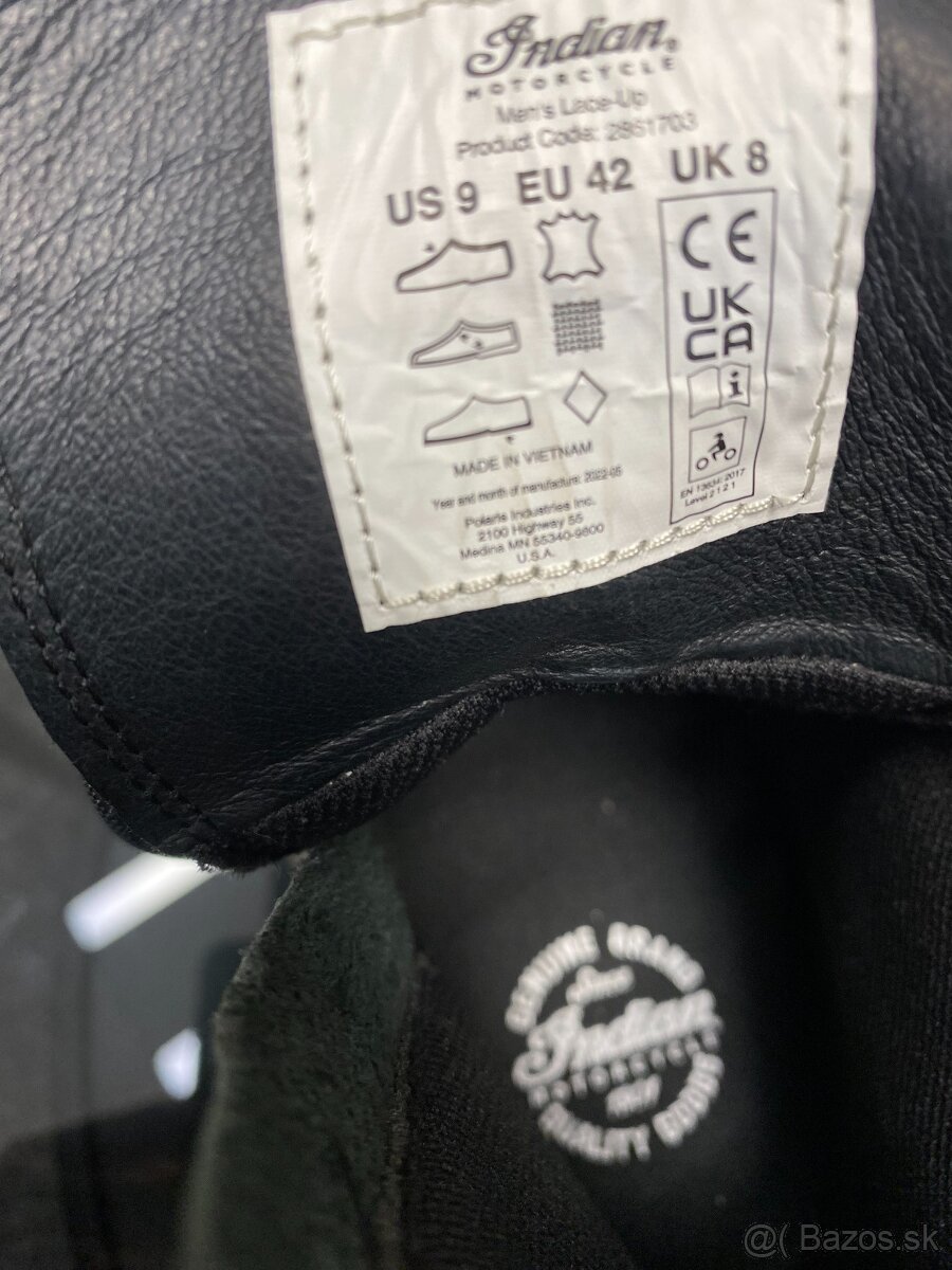 Pánske Moto kožené topánky vysoké veľ. 42 - 4