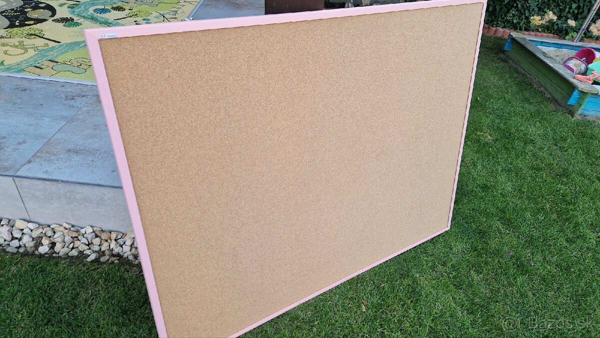 Korková nástenka 120x90 cm ružová - 4