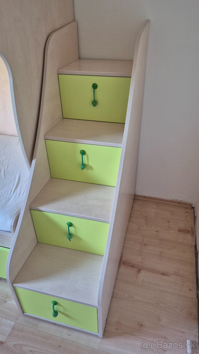 Dvojposchodová posteľ a doplnky - 4