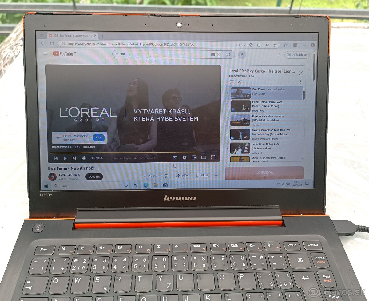 Notebook Lenovo IdeaPad U330p /i7-3687U / 8GB RAM /SSD 240GB - 4