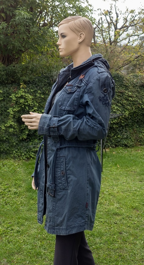 Prechodný modrý kabátik - 4