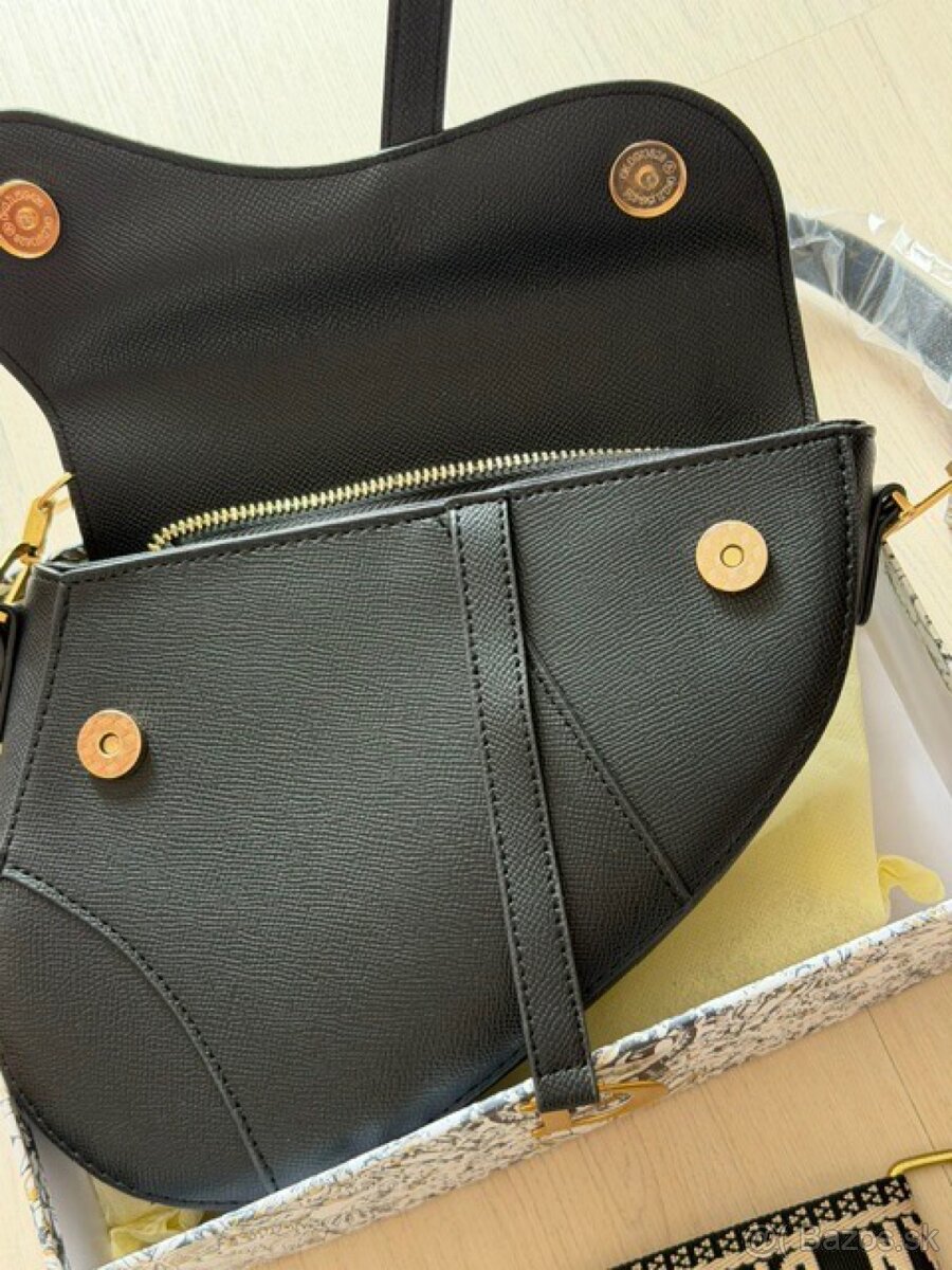 Dior saddlebag čierna kabelka - 4