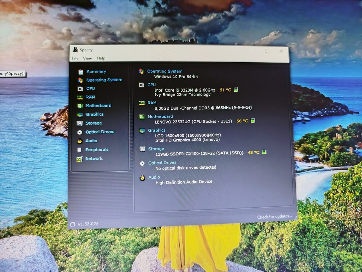 notebook Lenovo T430s - Core i5-3320M, 8GB, SSD, W10 - 4