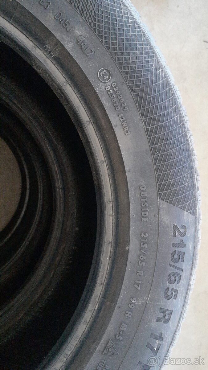 Predam zimne continental 215/65 r17 - 4