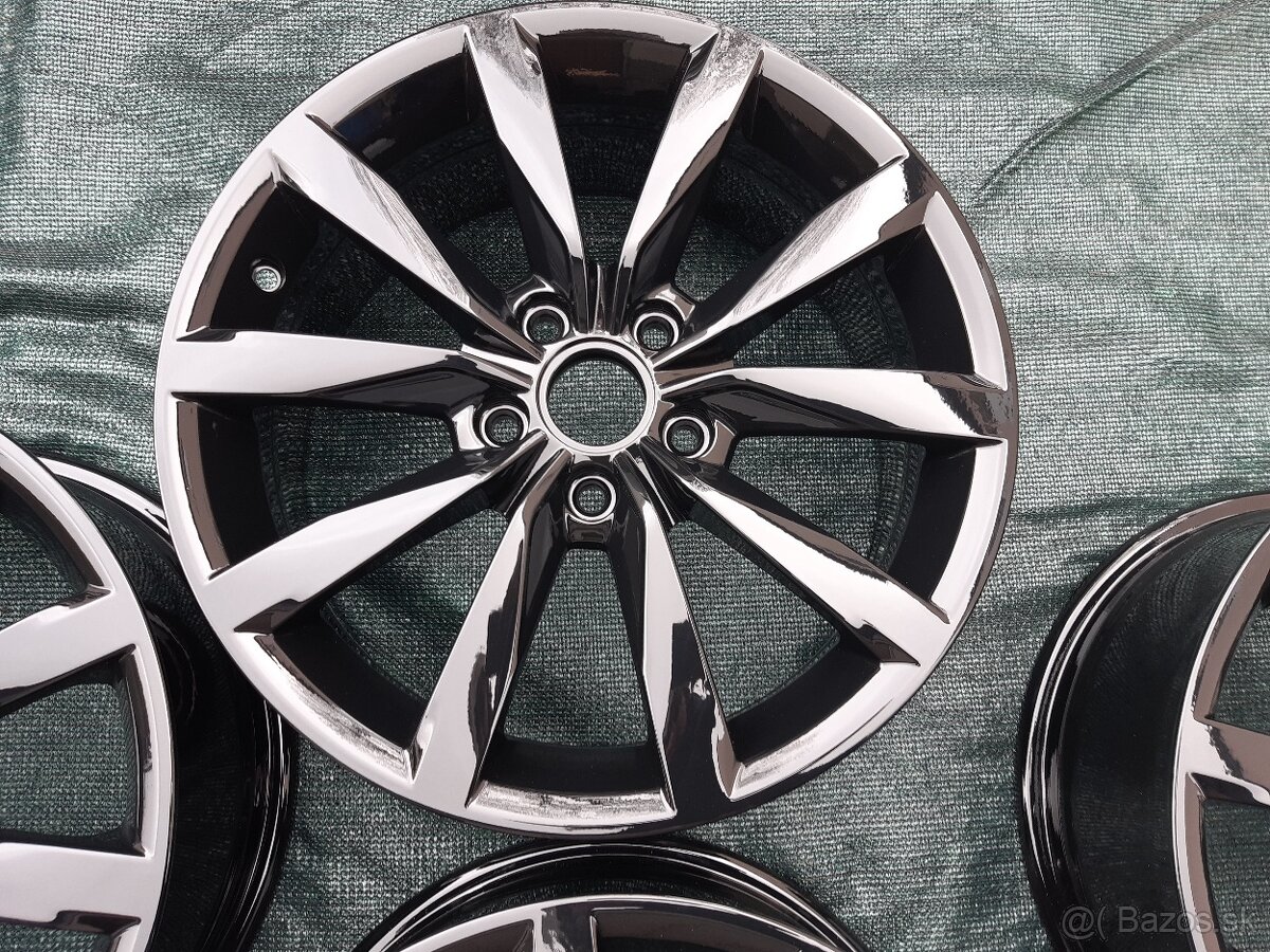 Alu disky Volkswagen Dijon černé R17 et49 - 4