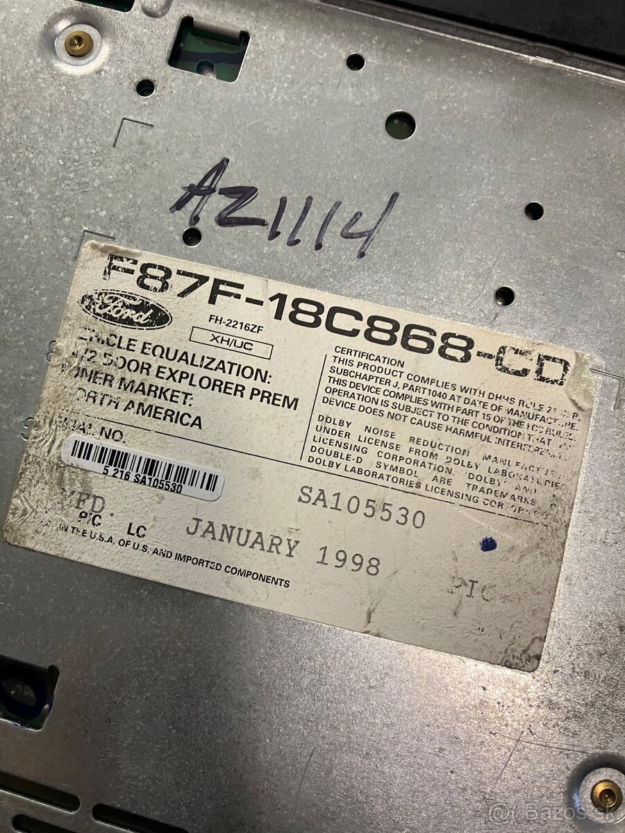 FORD autorádio mds + CD - 4