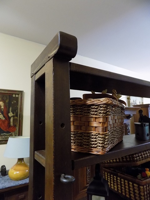 Masívny policový regál - 4