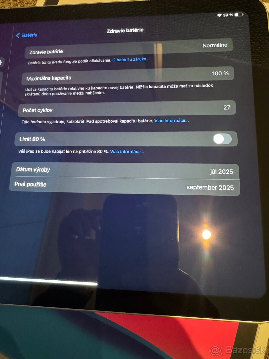 Apple iPad 11” 2025 128gb 27 cyklov 100% baterka - 4