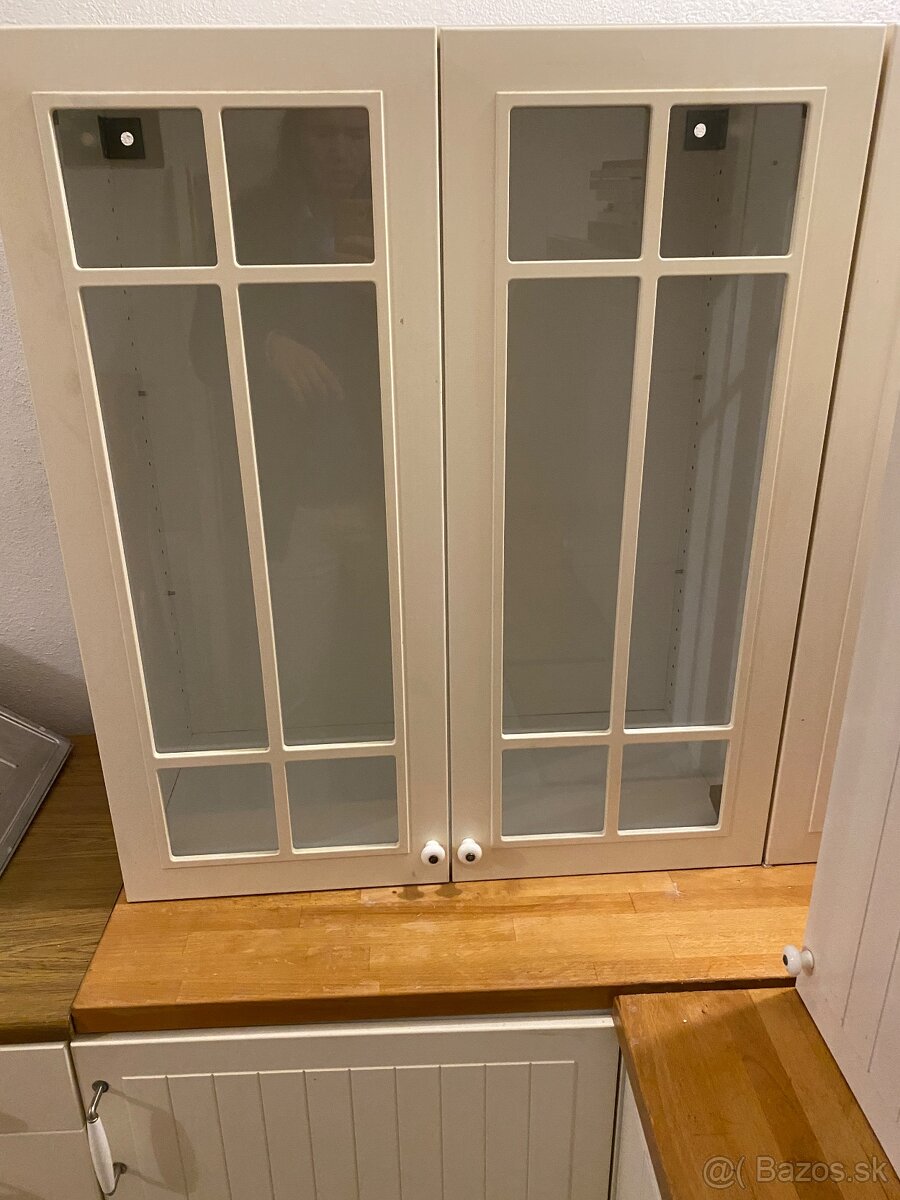 Kuchynská linka Ikea biela rustikálna - 4