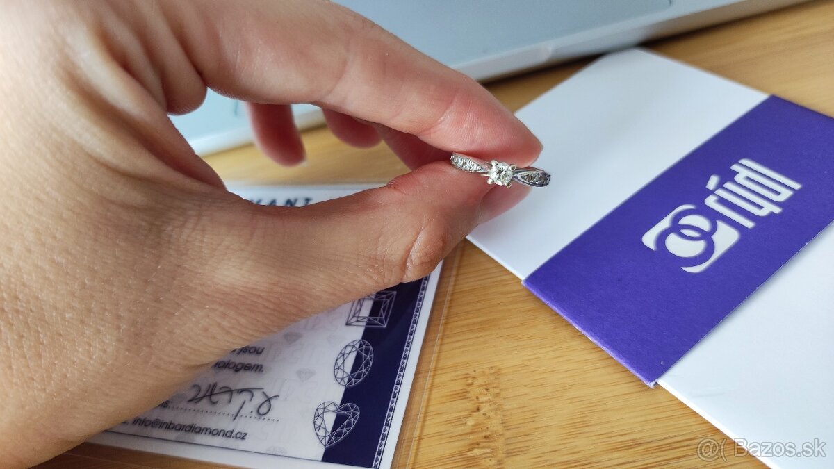 Zásnubný prsteň (Rýdl) s briliantmi - 4