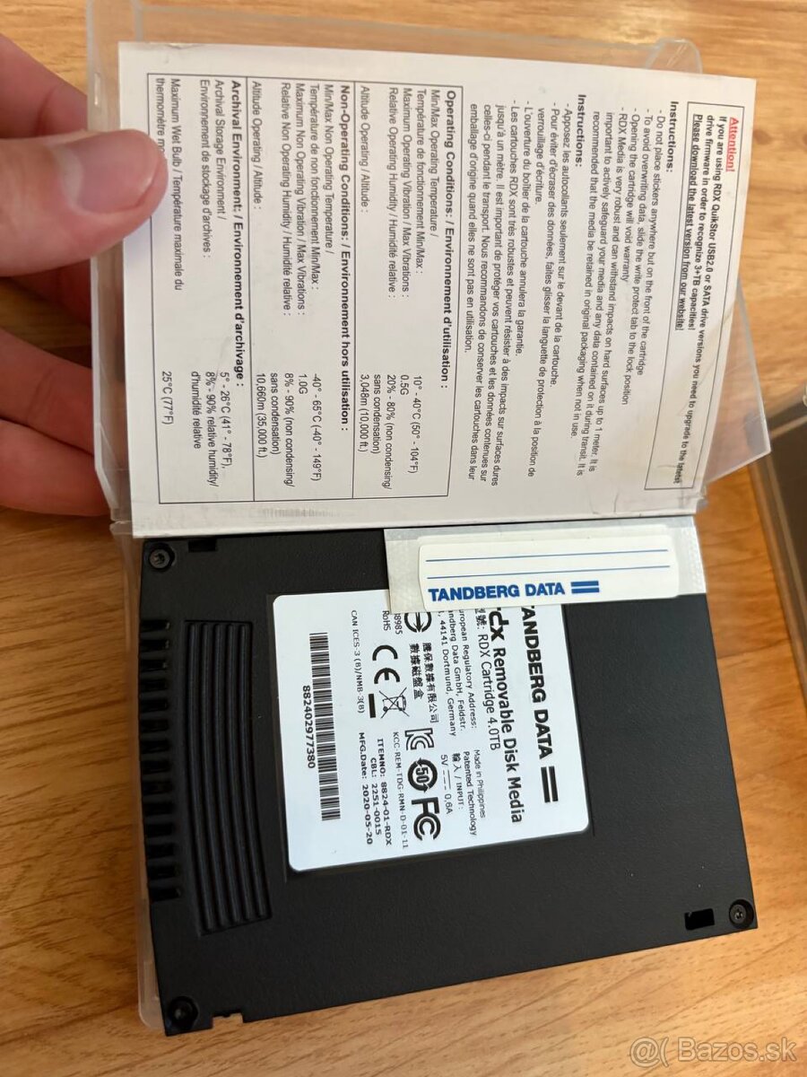 RDX 4TB Cartridge – profesionálny záložný disk - 4