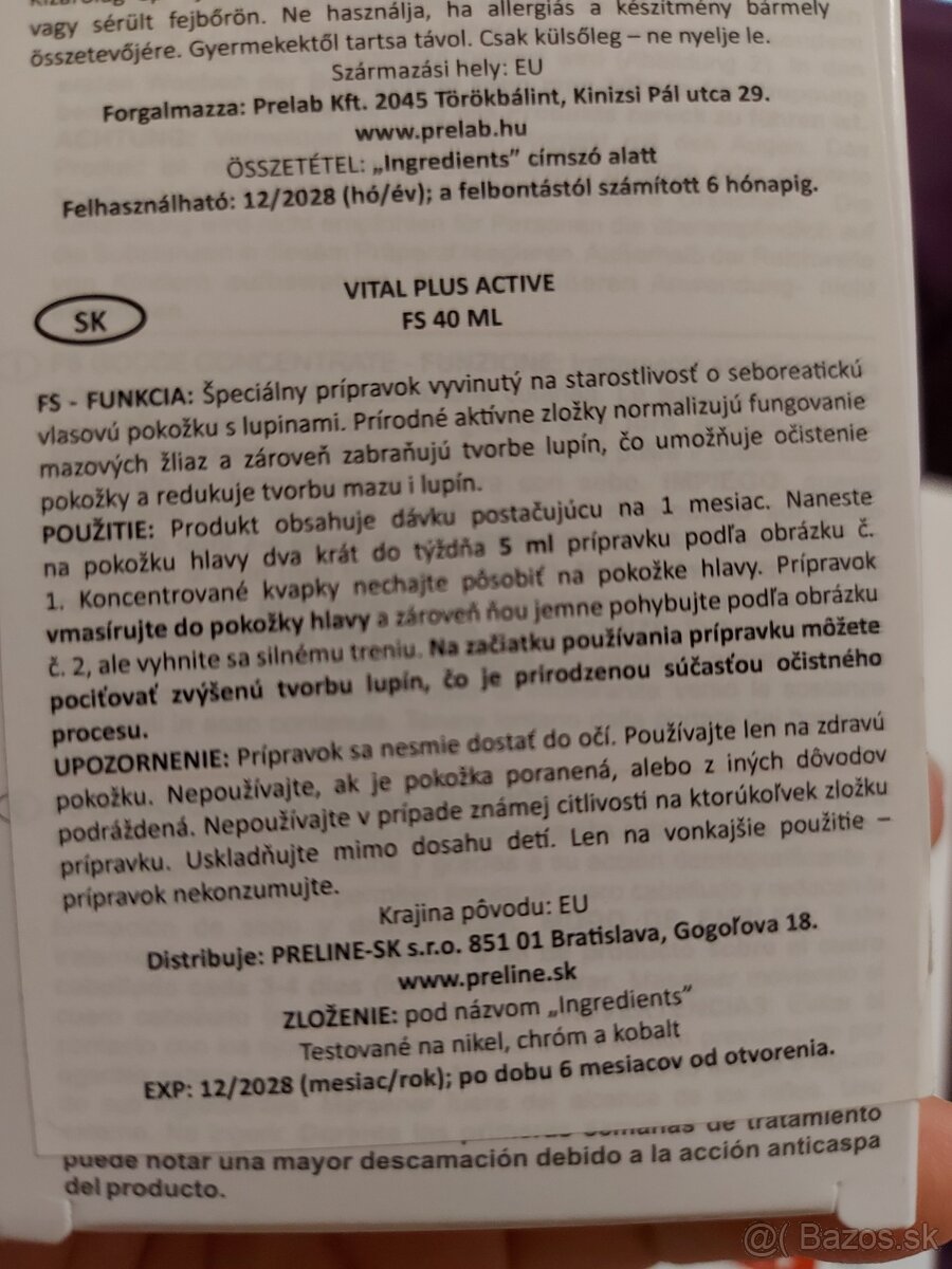 Vital Plus Active - vlasová kozmetika - 4