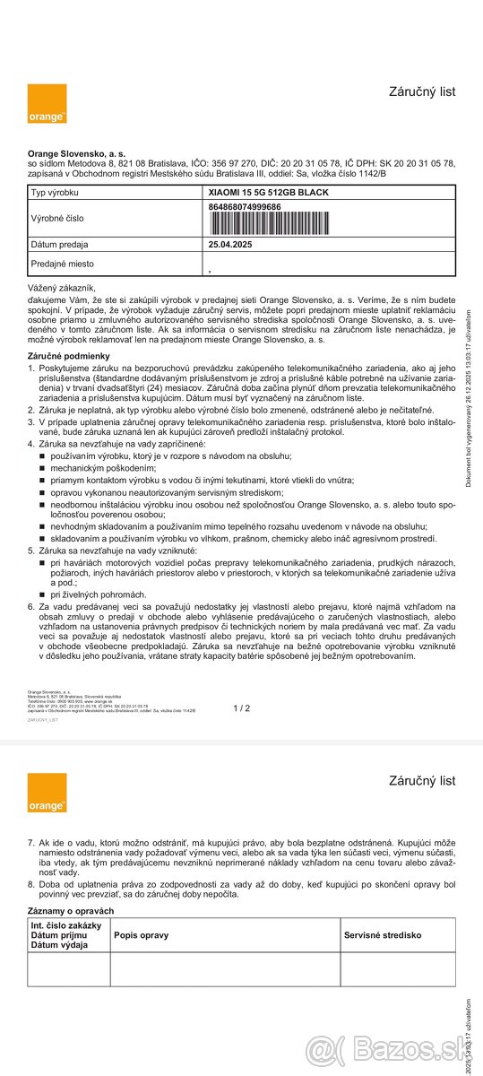 Xiaomi 15 12/512GB komplet bal. záruka 4/2027 - 4