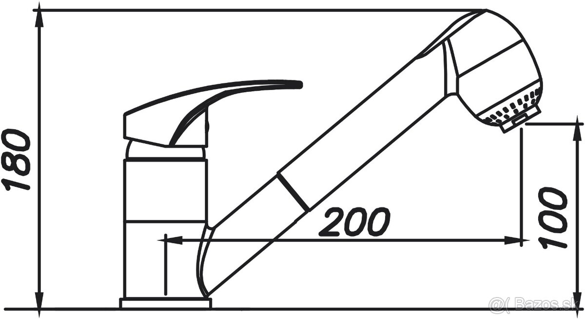 Drezová kuchynská batéria s výsuvnou spŕškou - 4