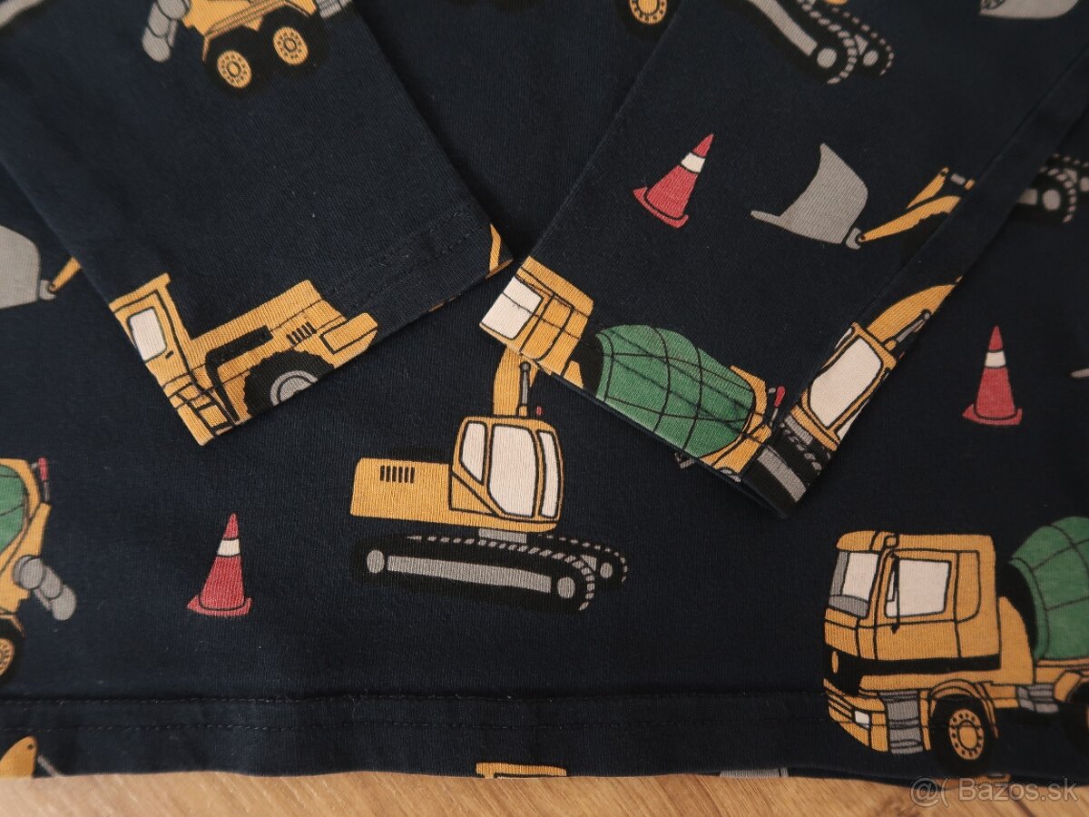 Tričko LINDEX 110 (4-5 r.) modré bagre - 4